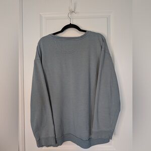 Bryn Walker Women’s Bamboo Cotton Crewneck Sweatshirt Blue Gray Size L